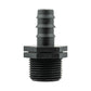 Water Butt Connector 3/4" BSP with In-Line BSPF Valve and 16mm Barbed Straight