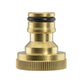 IBC 2” S60X6 Cap with Large Plastic Valve and Quick Connect Brass Fitting