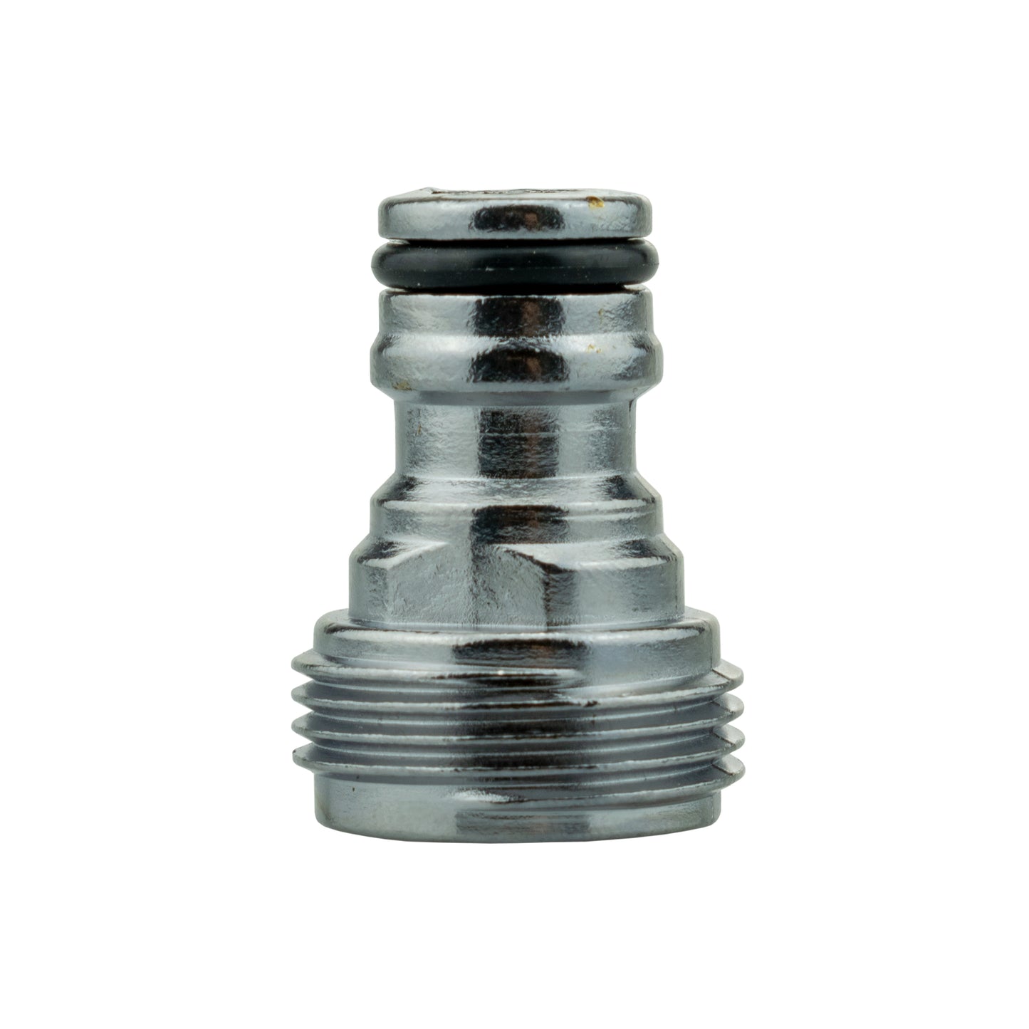 Male Tap Connector ¾” BSP – Click Lock Zinc Chrome