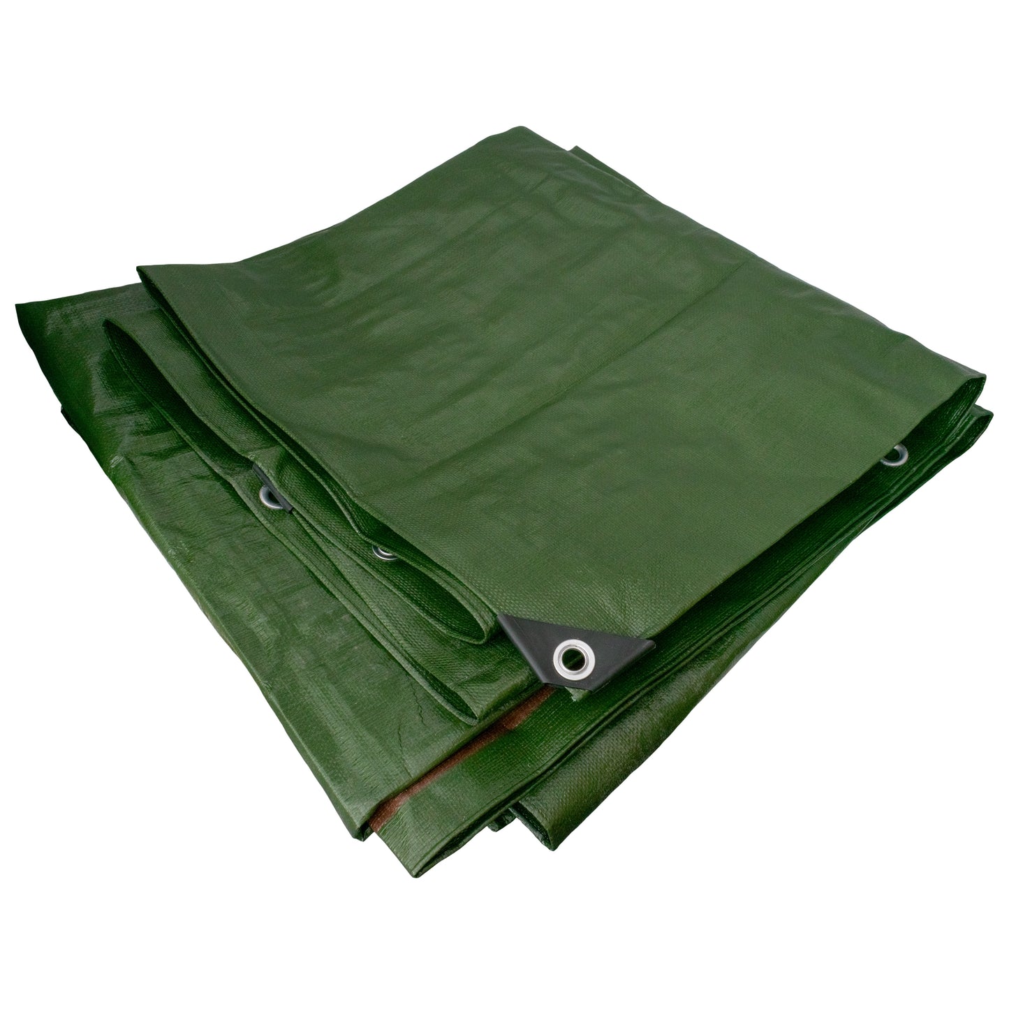 Green/Brown L-Grade Tarpaulin 5m x 5m