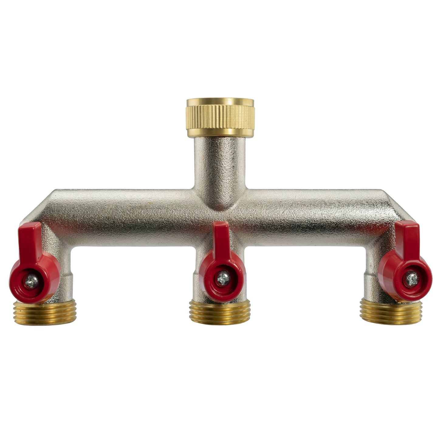 Wall Flange Kit 20mm MDPE + Triple Outlet Metal Splitter Tap