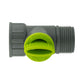 IBC 2” S60X6 Cap with BSP Threaded Valve and Hose Connector Lime