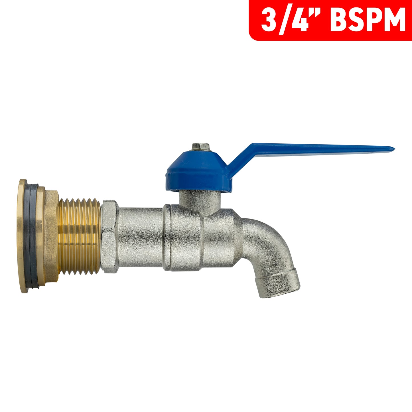 Water Butt Brass Kit 3/4" with Simple Lever Tap