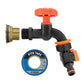 Water Butt Brass Kit 3/4" with Black Dial Tap + Two-Way Splitter