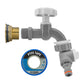 Water Butt Brass Kit 3/4" with Grey Dial Tap + Two-Way Splitter