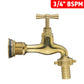 Water Butt Brass Kit 3/4" with 19mm Barbed Polished Brass Tap