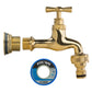 Water Butt Brass Kit 3/4" with Quick Connect Polished Brass Tap