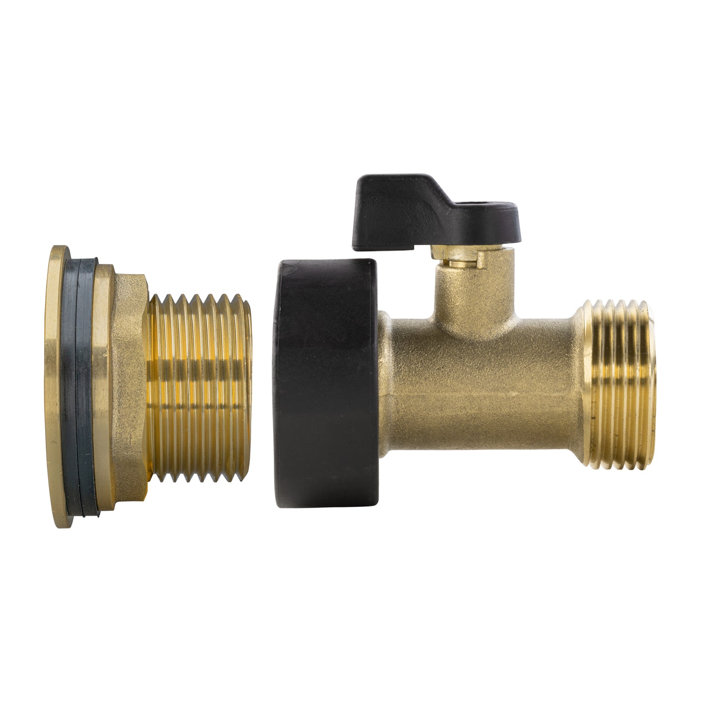 Water Butt Brass Kit 3/4" with Brass Valve and Drill Bit