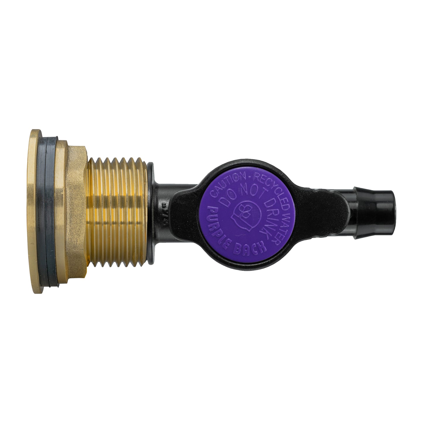 Water Butt Brass Kit 1" with 13mm Barb Irrigation Valve and Drill Bit