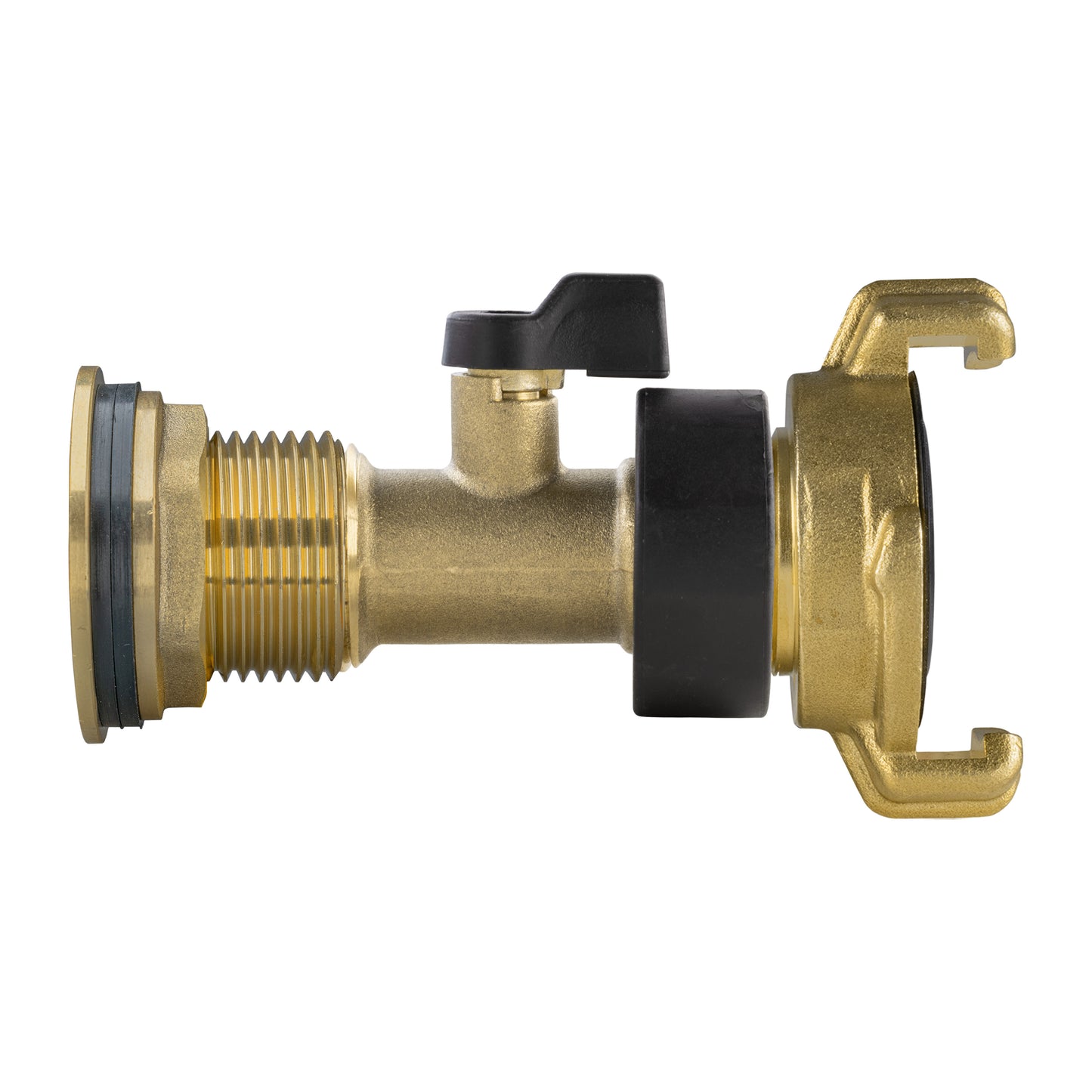 Water Butt Brass Kit 1" with Brass Valve + Geka and Drill Bit