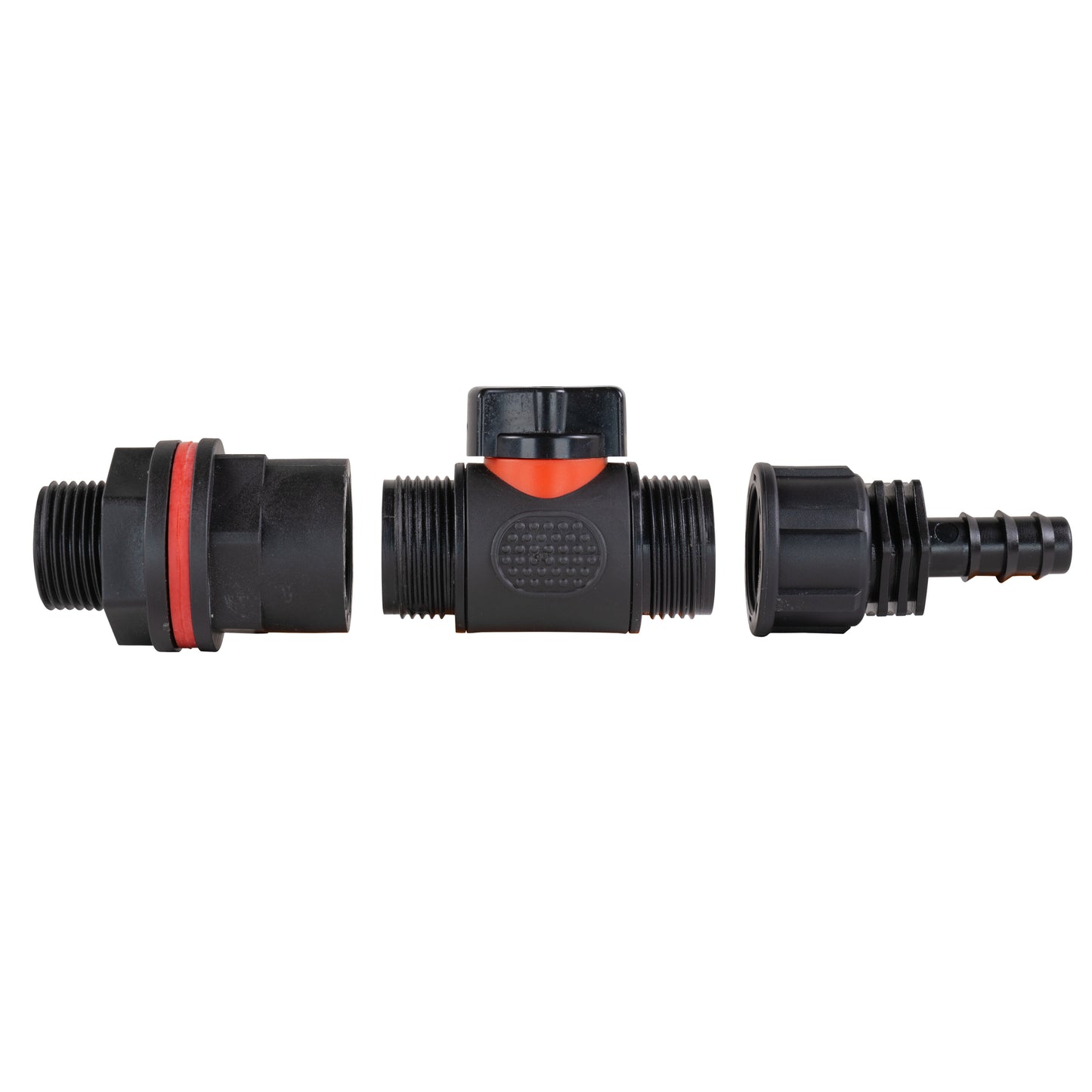 Water Butt Kit 3/4" with In-Line Valve + 1/2" Barb