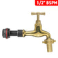 Water Butt Extension Kit 1/2" with 13mm Barbed Polished Brass Tap