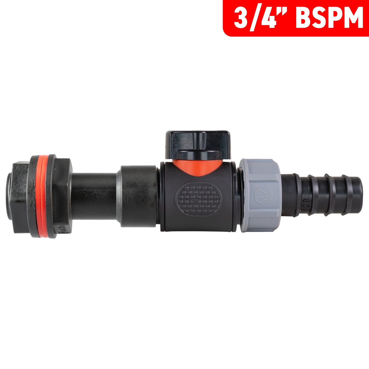 Water Butt Extension Kit 3/4" with In-Line Valve + 20mm Barb