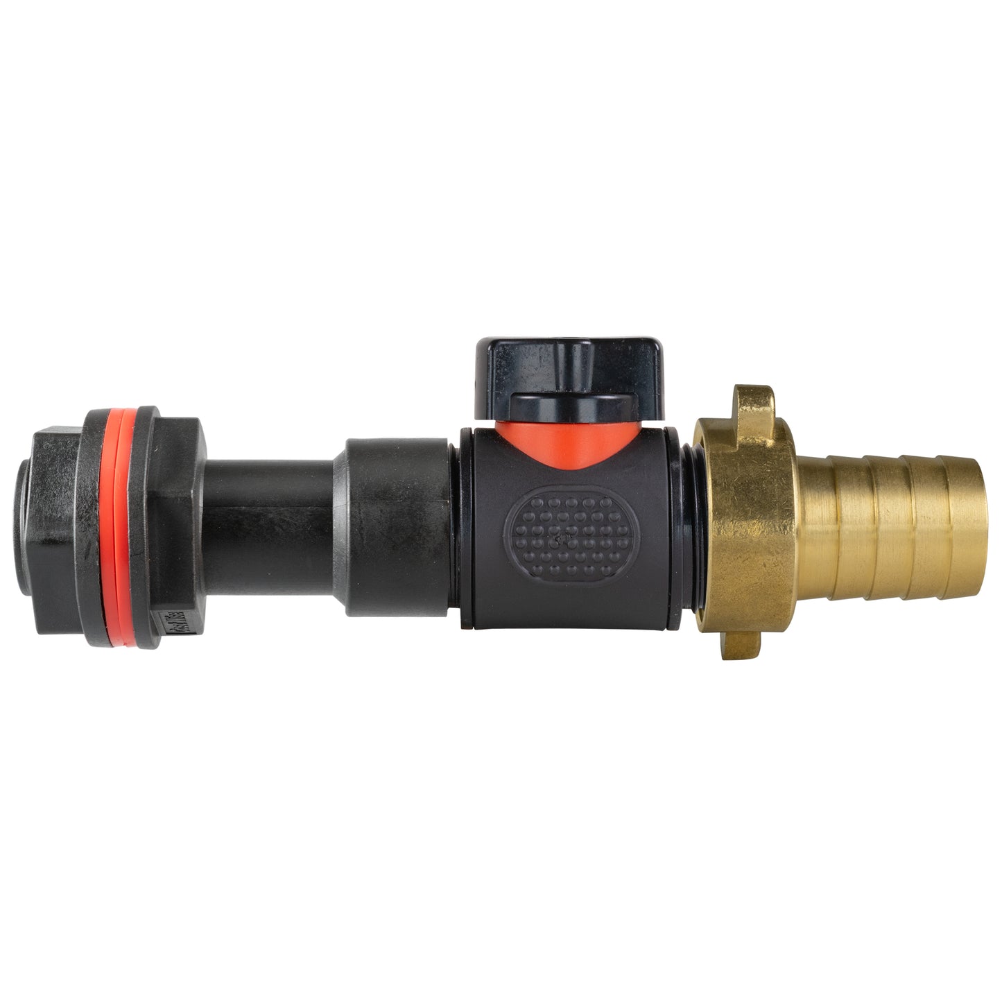 Water Butt Extension Kit 3/4" with In-Line Valve + Brass 3/4" Barb