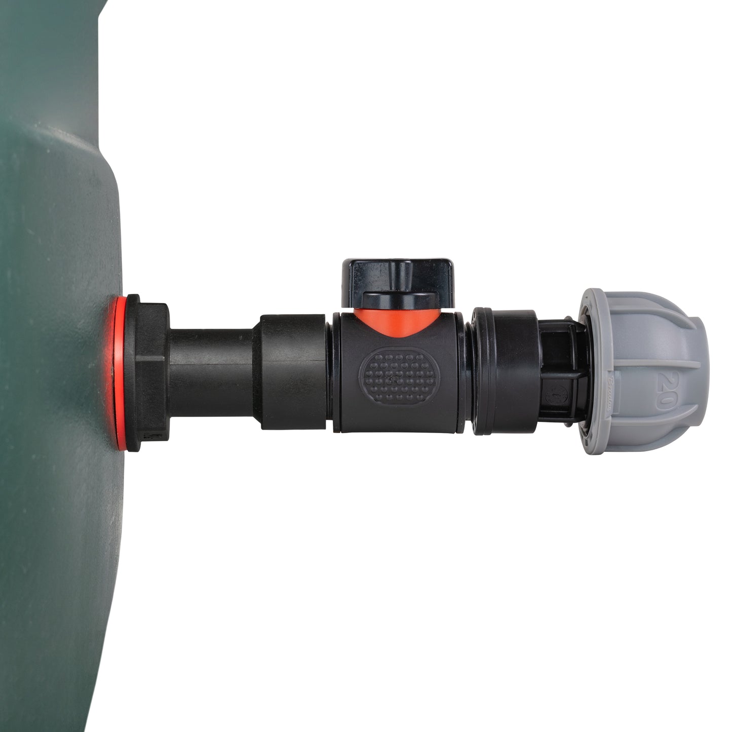 Water Butt Extension Kit 3/4" with In-Line Valve + 20mm MDPE