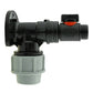 Wall Flange Kit 25mm MDPE + In-Line Valve