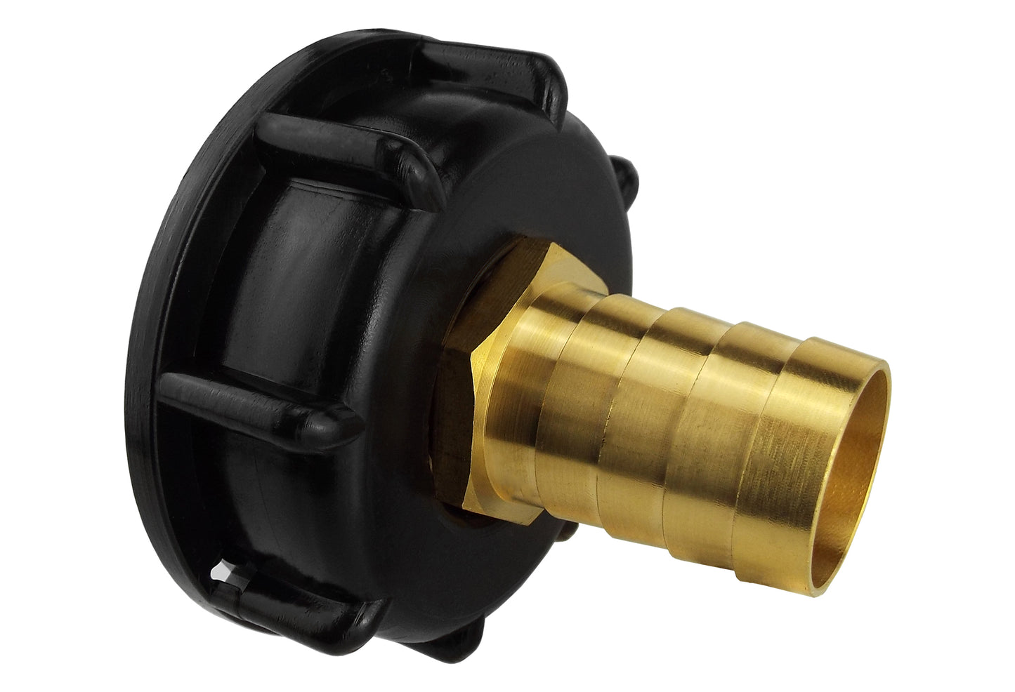 IBC 2” S60X6 Cap with 19mm Brass Barb