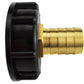 IBC 2” S60X6 Cap with 19mm Brass Barb