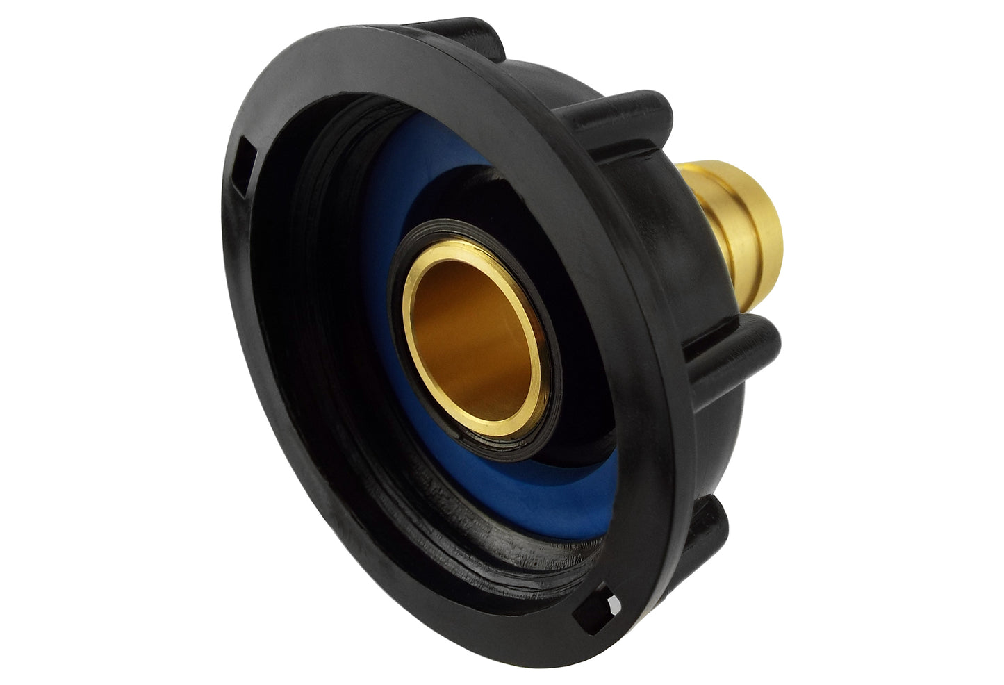 IBC 2” S60X6 Cap with 19mm Brass Barb