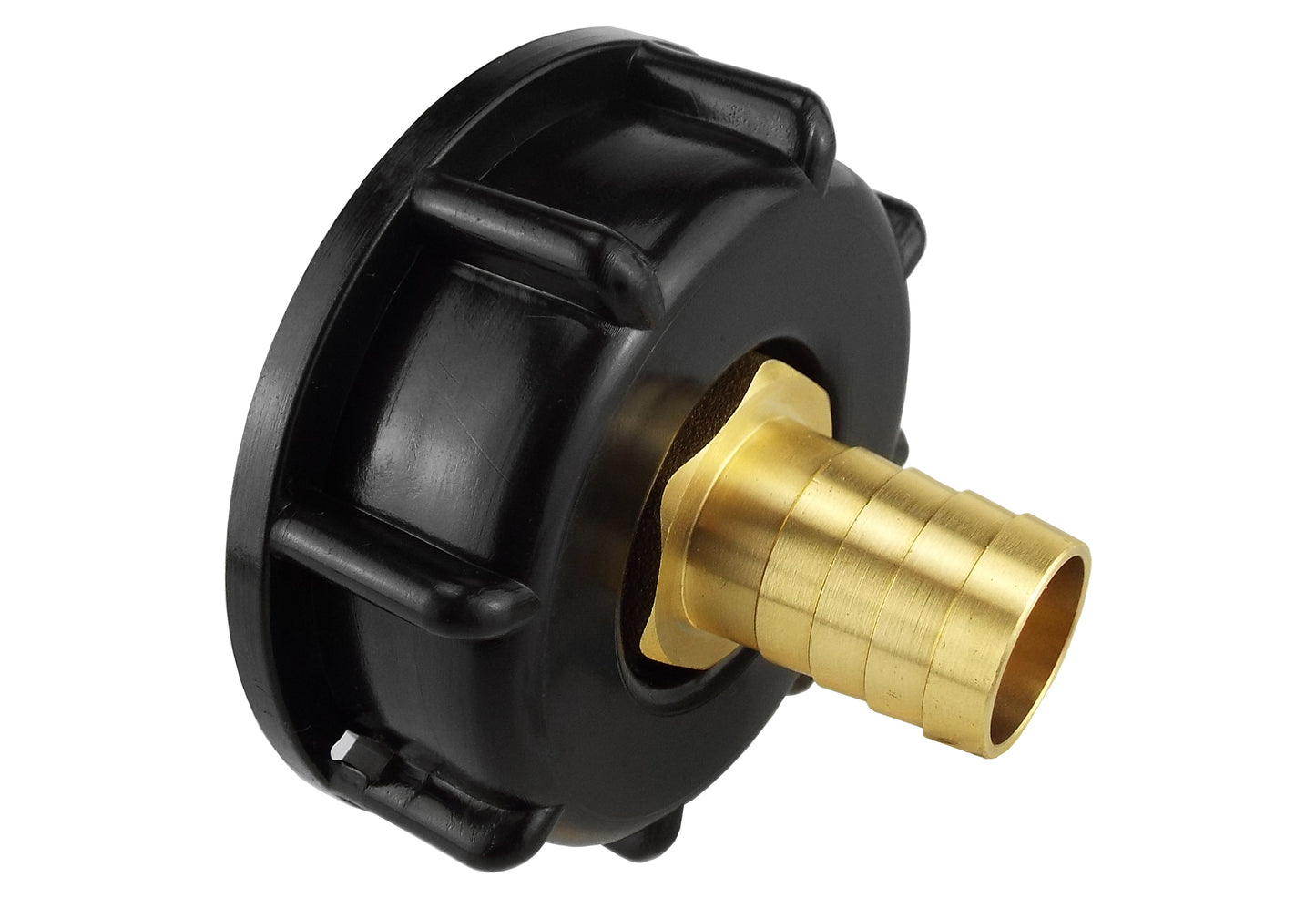 IBC 2” S60X6 Cap with 13mm Brass Barb