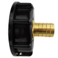 IBC 2” S60X6 Cap with 13mm Brass Barb