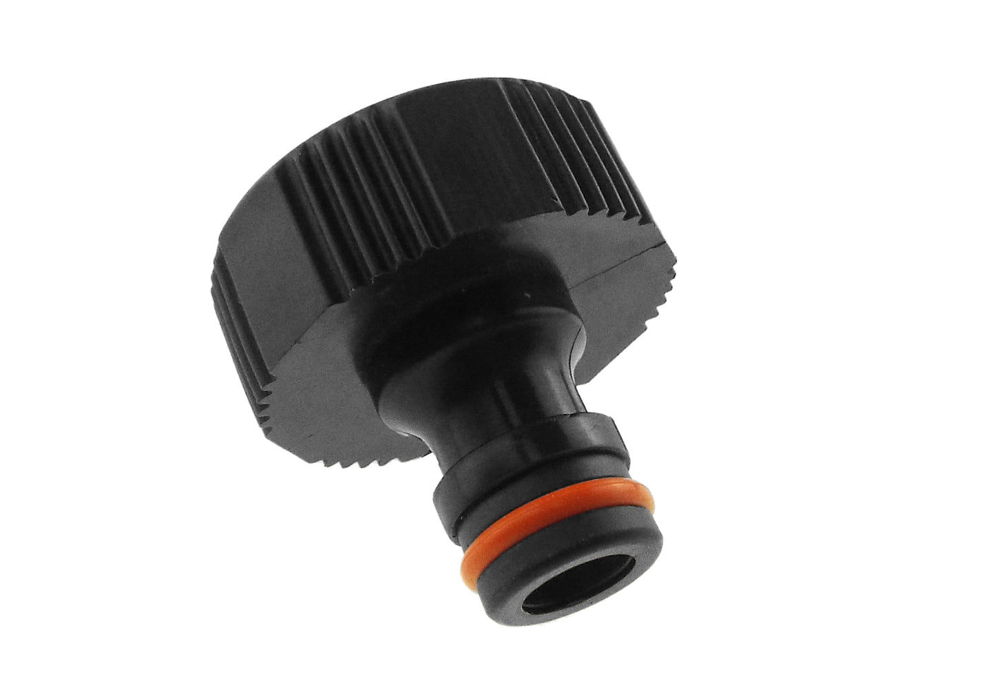 IBC 2” S60X6 Cap with In-Line Valve and Male Quick Connector