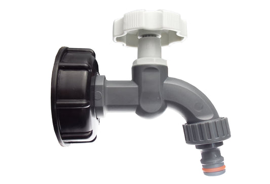 IBC 2” S60X6 Cap with ½” BSP Plastic Bib Tap