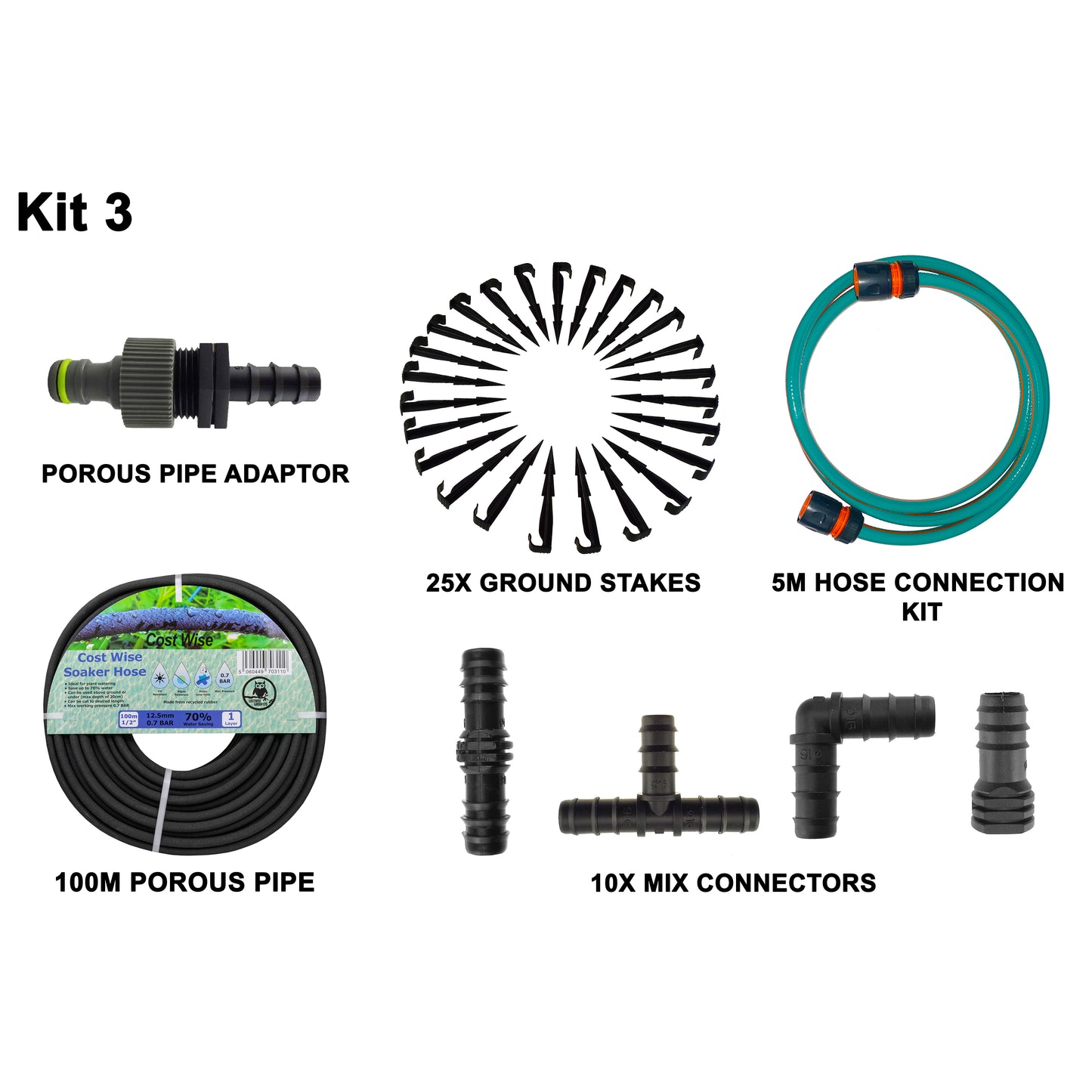 Porous Pipe Kit, POROUS-KIT3