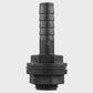 Tank Connector with Washer & Nut 1/2" BSPM - 1/2" Barb and Drill Bit