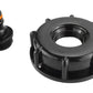 IBC 2” S60X6 Cap with Male Quick Connector Black