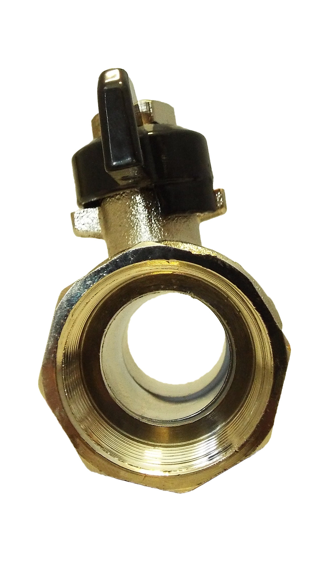 Brass Nickel-Plated Butterfly Valve 1" BSPM-F