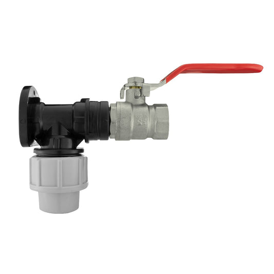 Wall Flange Kit 20mm MDPE - Lever Valve